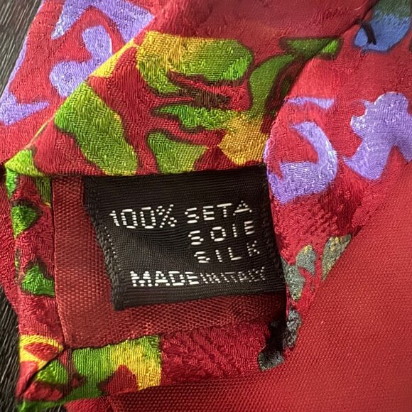 Missoni Cravatte 100% Silk Necktie Abstract Floral Design Made In Italy - Picture 4 of 6